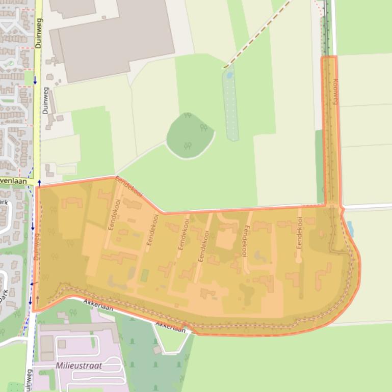 Kaart van postcodegebied 5151RL.