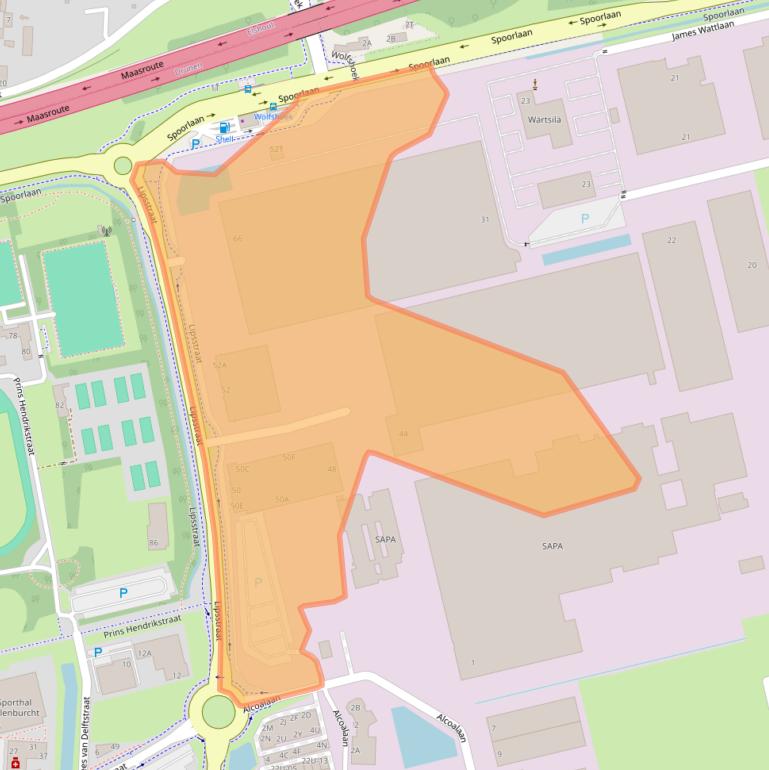 Kaart van postcodegebied 5151RP.