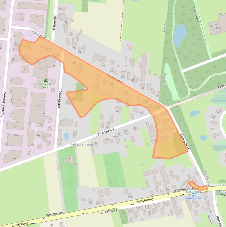 Kaart van postcodegebied 5151RR.