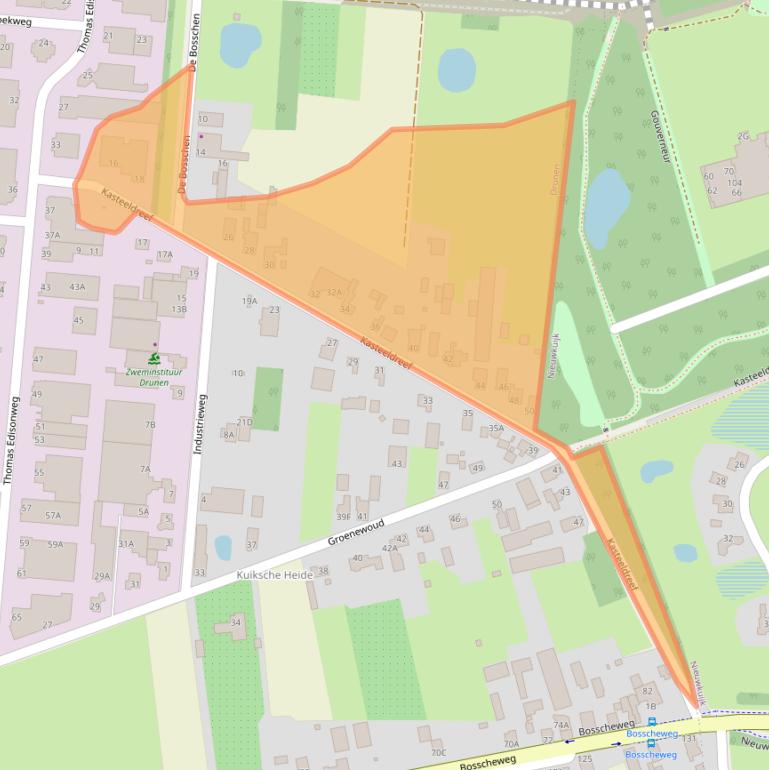 Kaart van postcodegebied 5151RS.