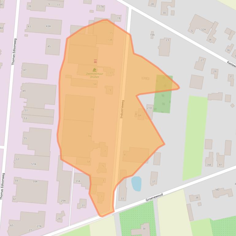 Kaart van postcodegebied 5151RV.