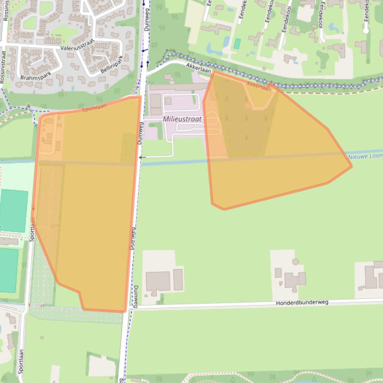 Kaart van postcodegebied 5151RZ.