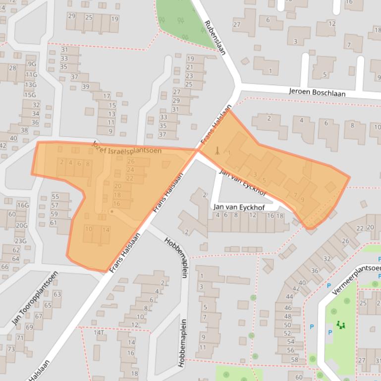 Kaart van postcodegebied 5151SE.