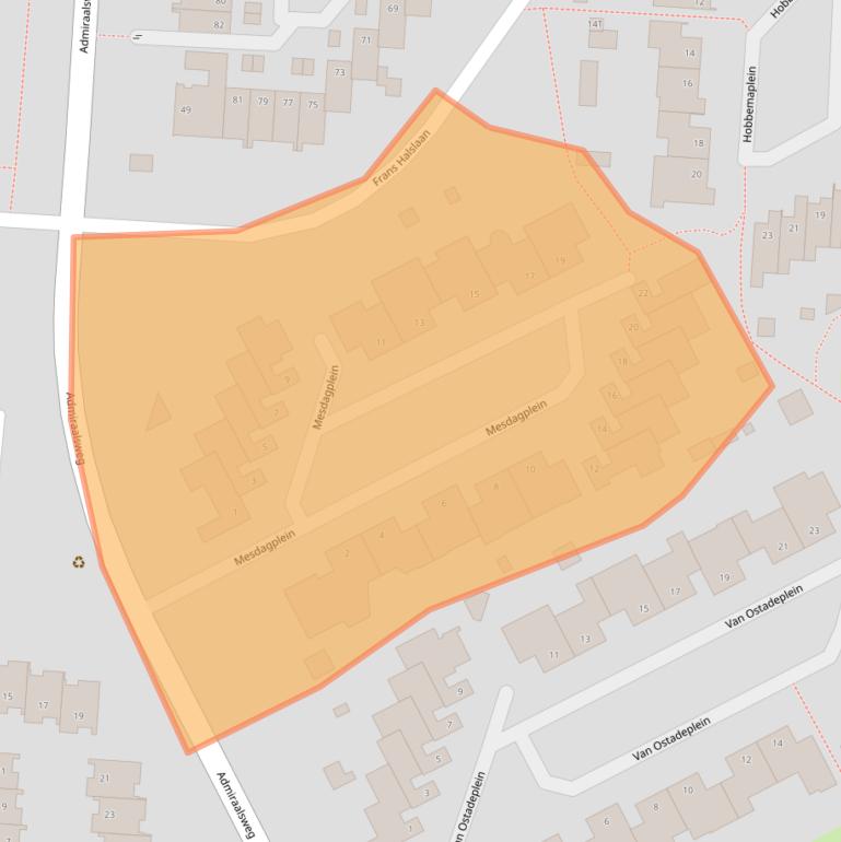 Kaart van postcodegebied 5151SV.
