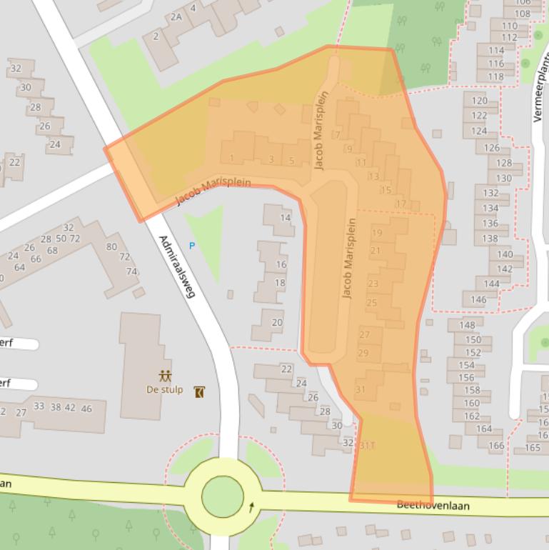 Kaart van postcodegebied 5151SX.