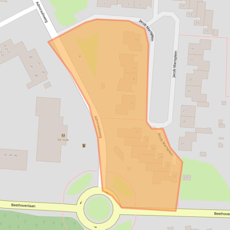 Kaart van postcodegebied 5151SZ.