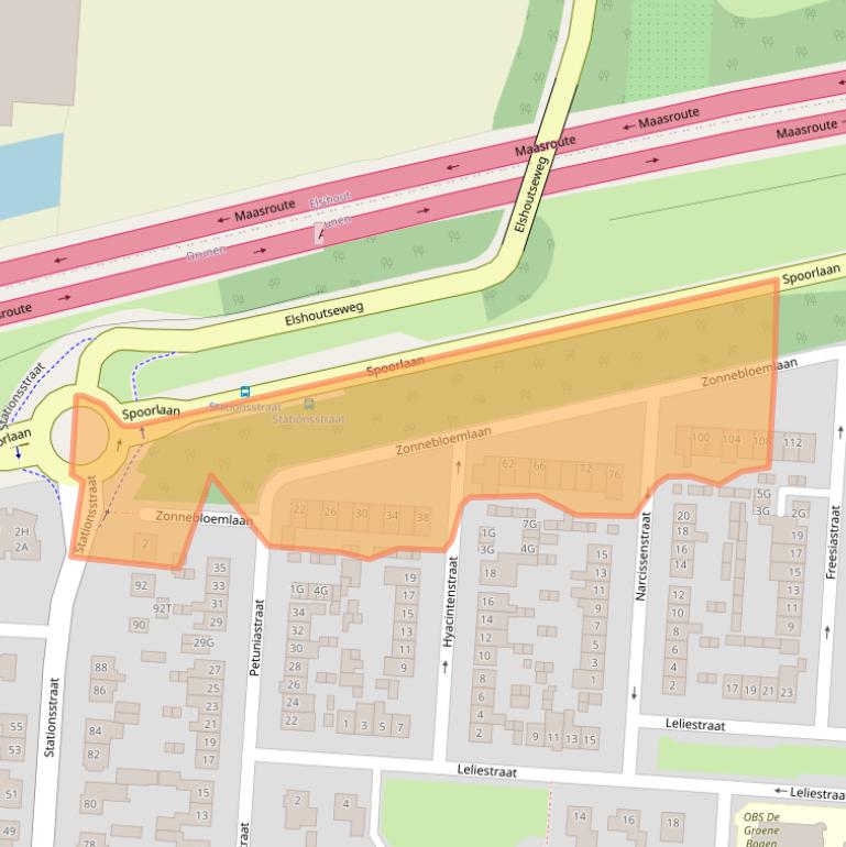Kaart van postcodegebied 5151TB.