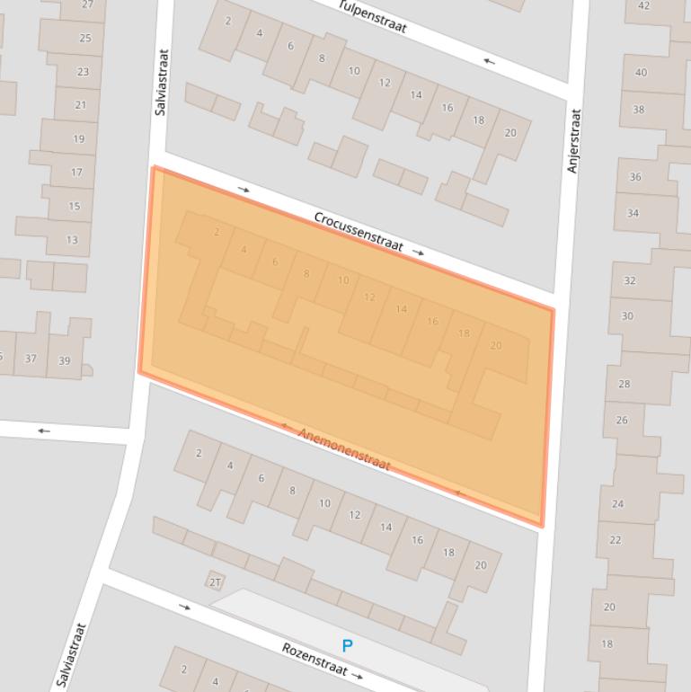 Kaart van postcodegebied 5151TE.