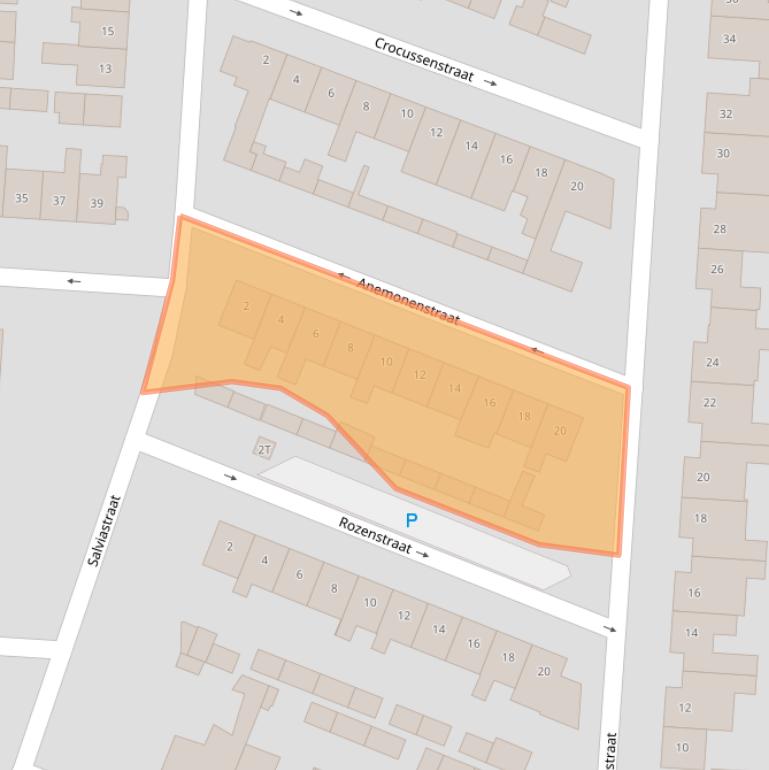 Kaart van postcodegebied 5151TG.