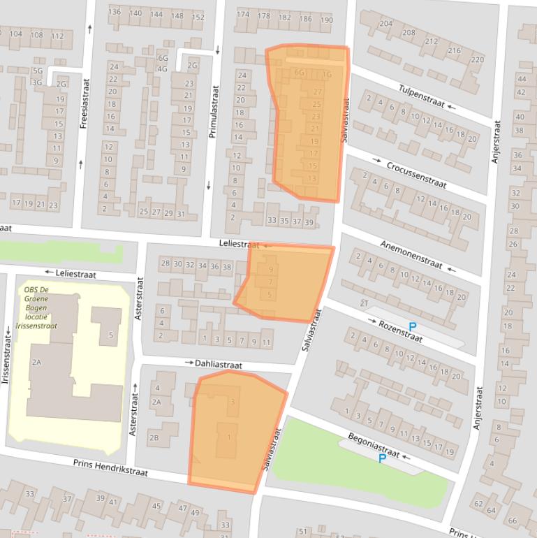 Kaart van postcodegebied 5151TK.