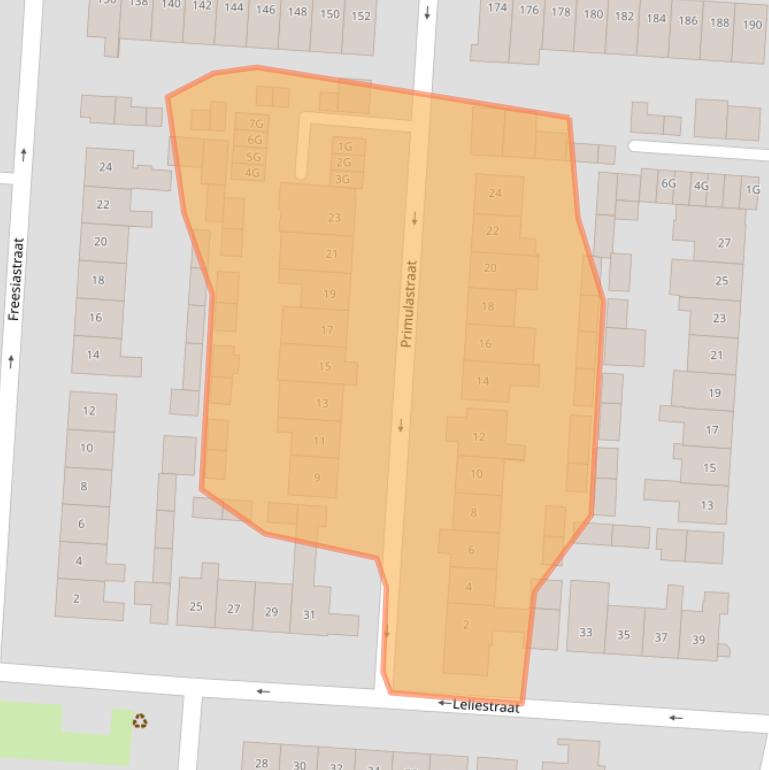 Kaart van postcodegebied 5151TR.