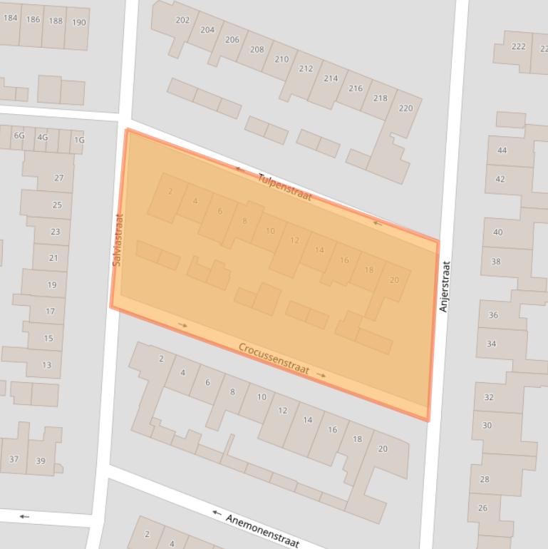 Kaart van postcodegebied 5151TX.