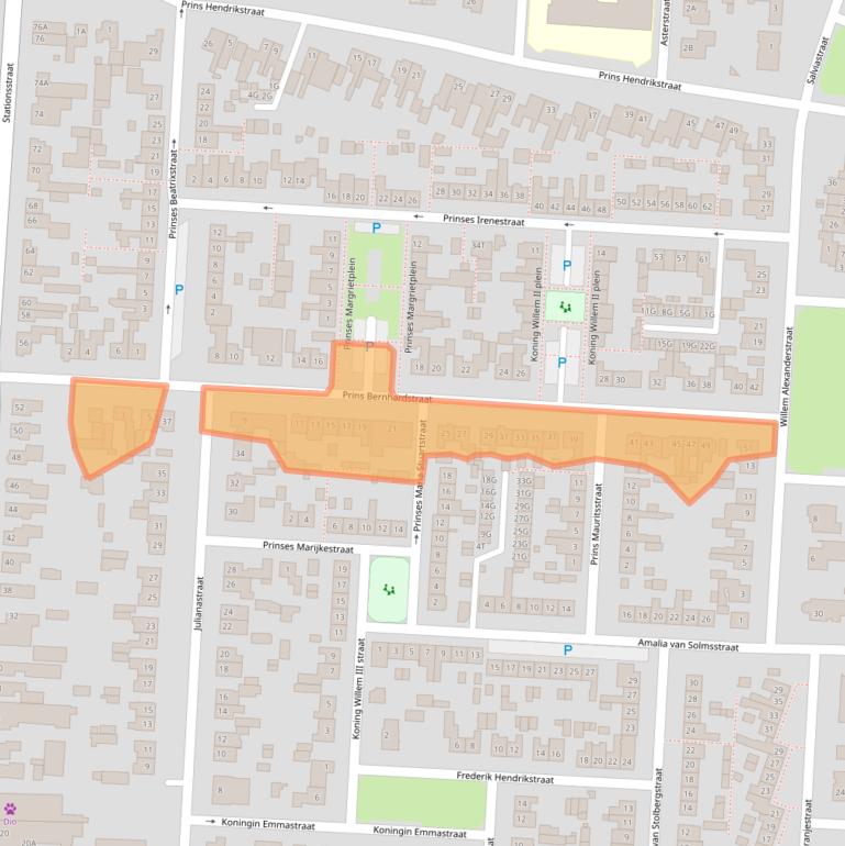 Kaart van postcodegebied 5151VA.