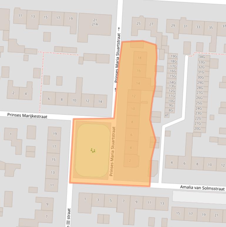 Kaart van postcodegebied 5151VG.