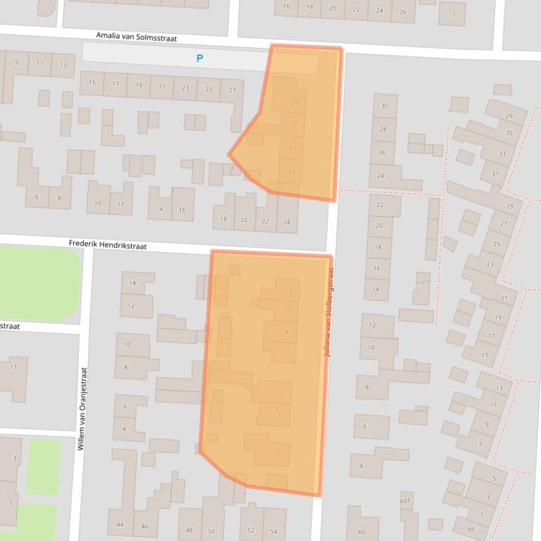 Kaart van postcodegebied 5151VL.