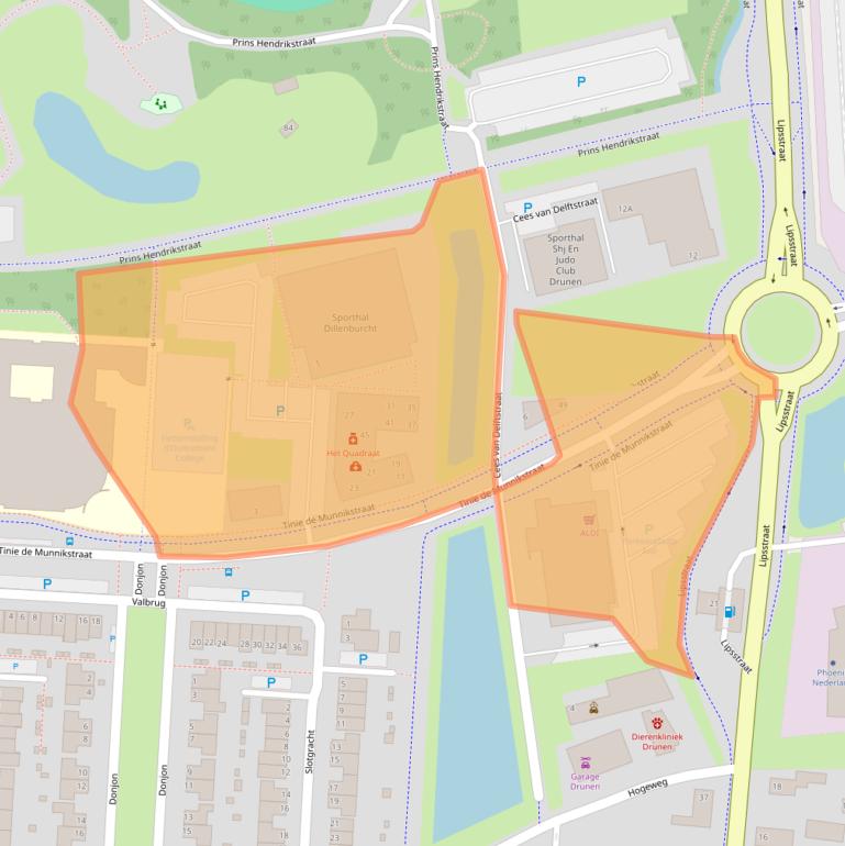 Kaart van postcodegebied 5151VW.