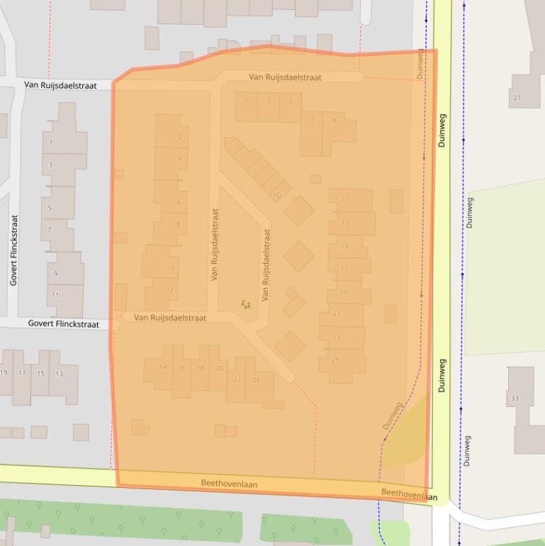 Kaart van postcodegebied 5151WJ.