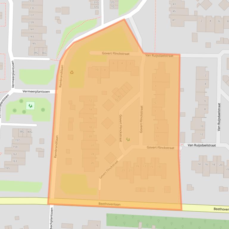 Kaart van postcodegebied 5151WK.