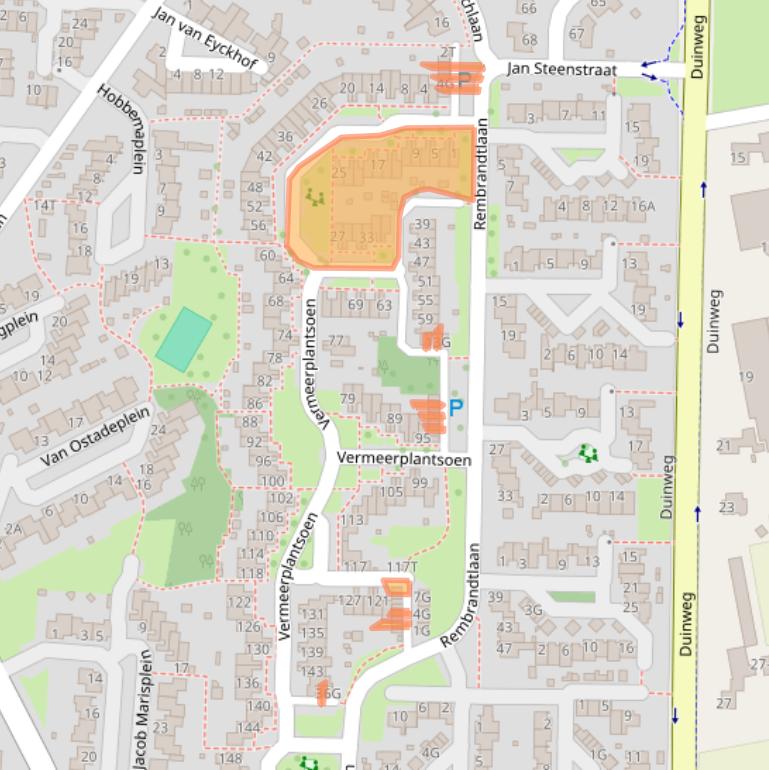 Kaart van postcodegebied 5151WN.