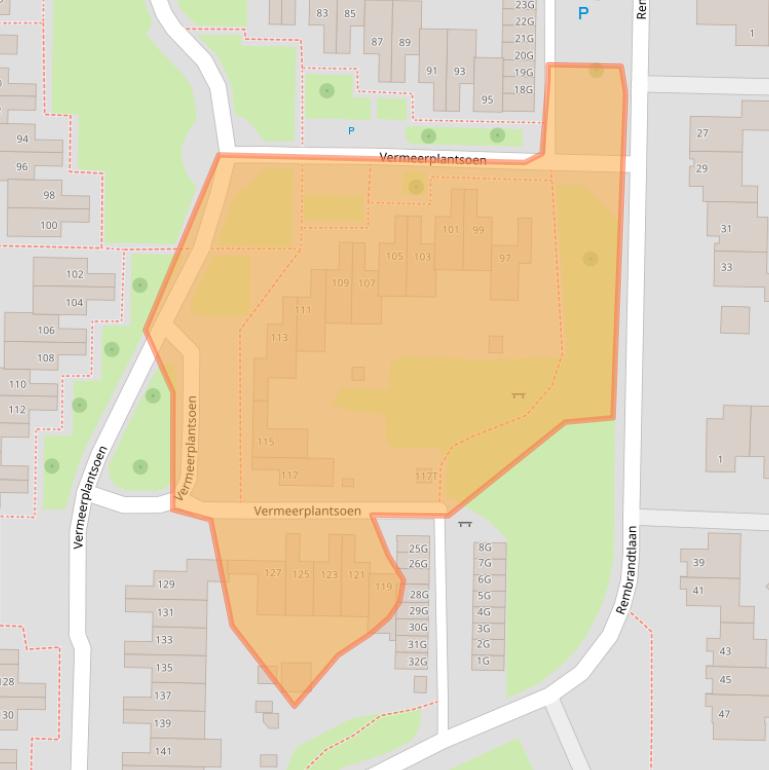 Kaart van postcodegebied 5151WR.