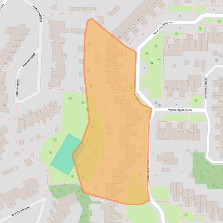 Kaart van postcodegebied 5151WV.