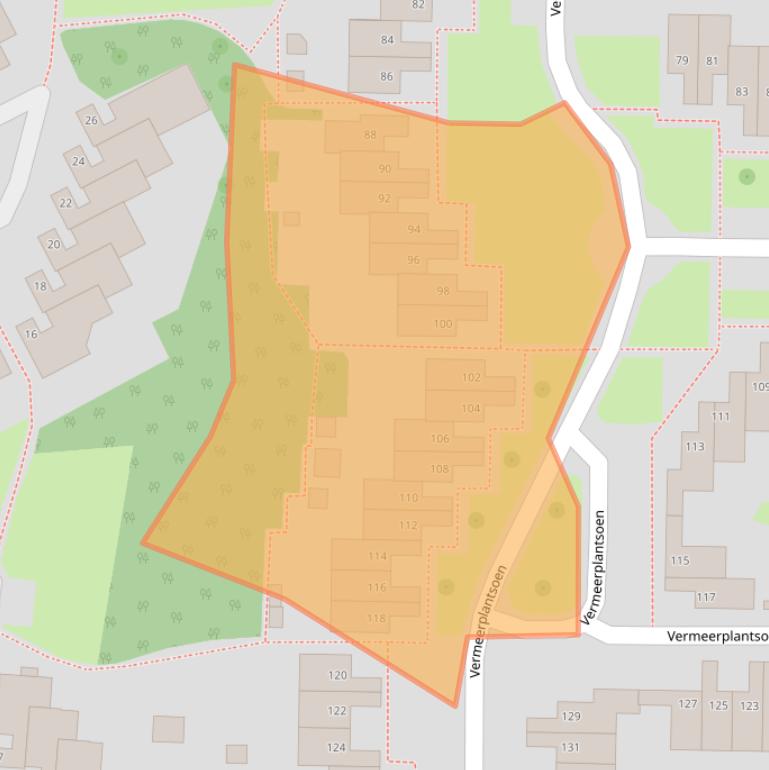 Kaart van postcodegebied 5151WX.