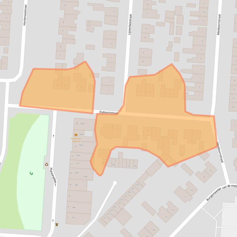Kaart van postcodegebied 5151XC.