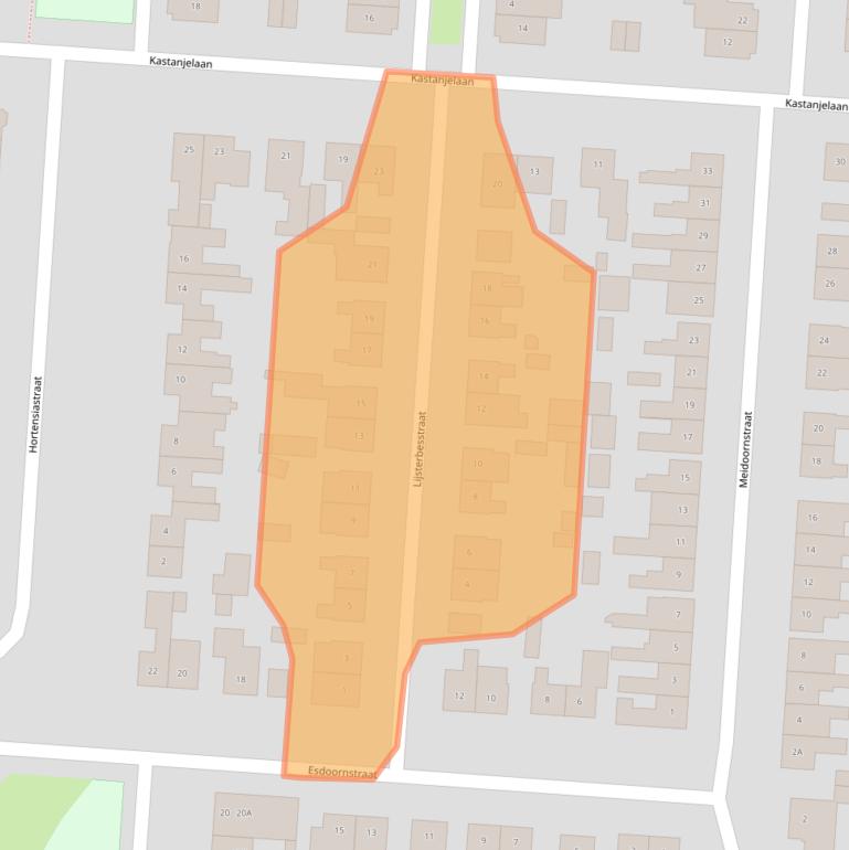 Kaart van postcodegebied 5151XD.