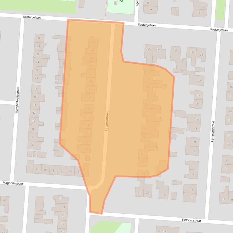 Kaart van postcodegebied 5151XE.