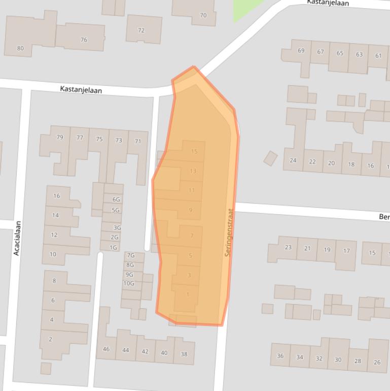 Kaart van postcodegebied 5151XL.