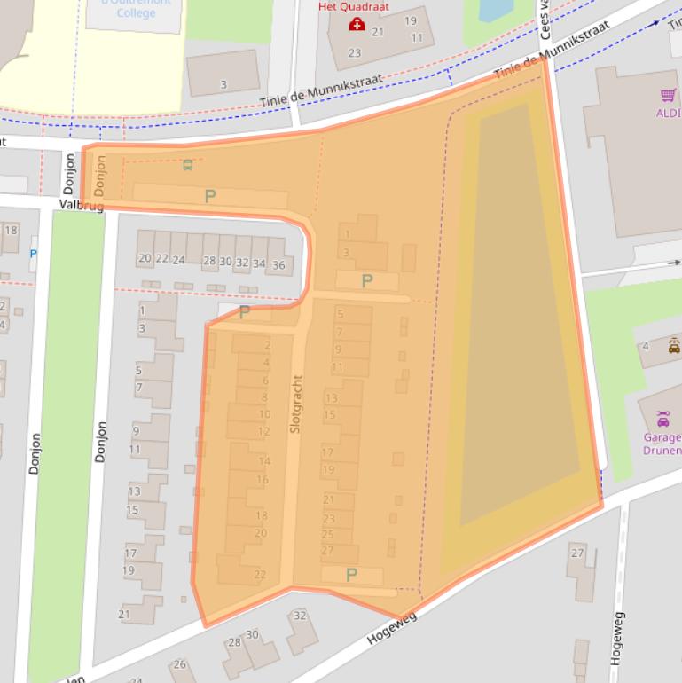 Kaart van postcodegebied 5151XX.