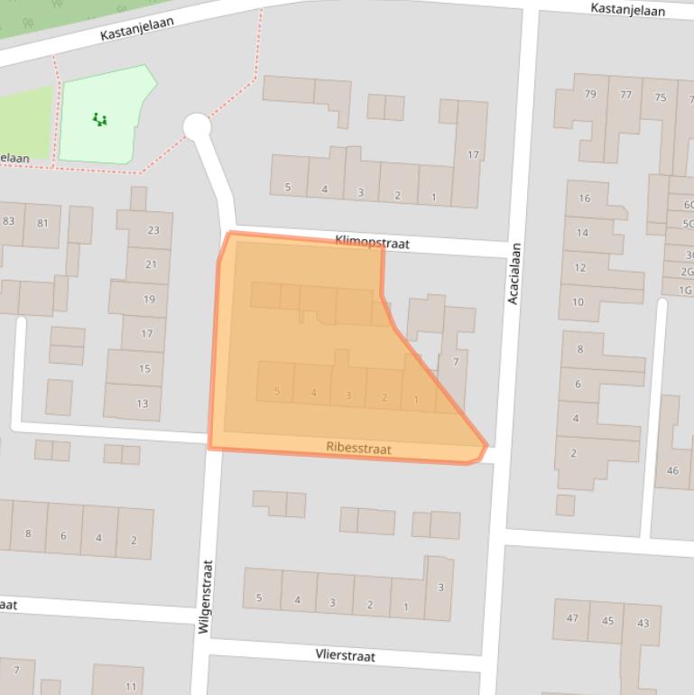 Kaart van postcodegebied 5151ZD.
