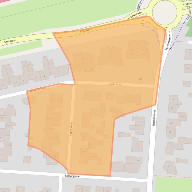 Kaart van postcodegebied 5151ZS.