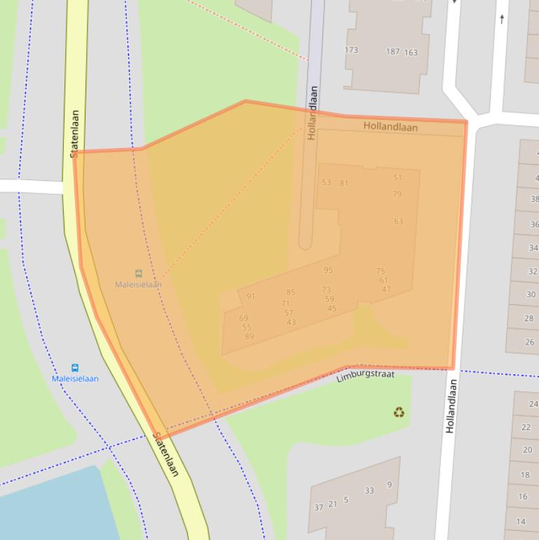 Kaart van postcodegebied 5152GD.