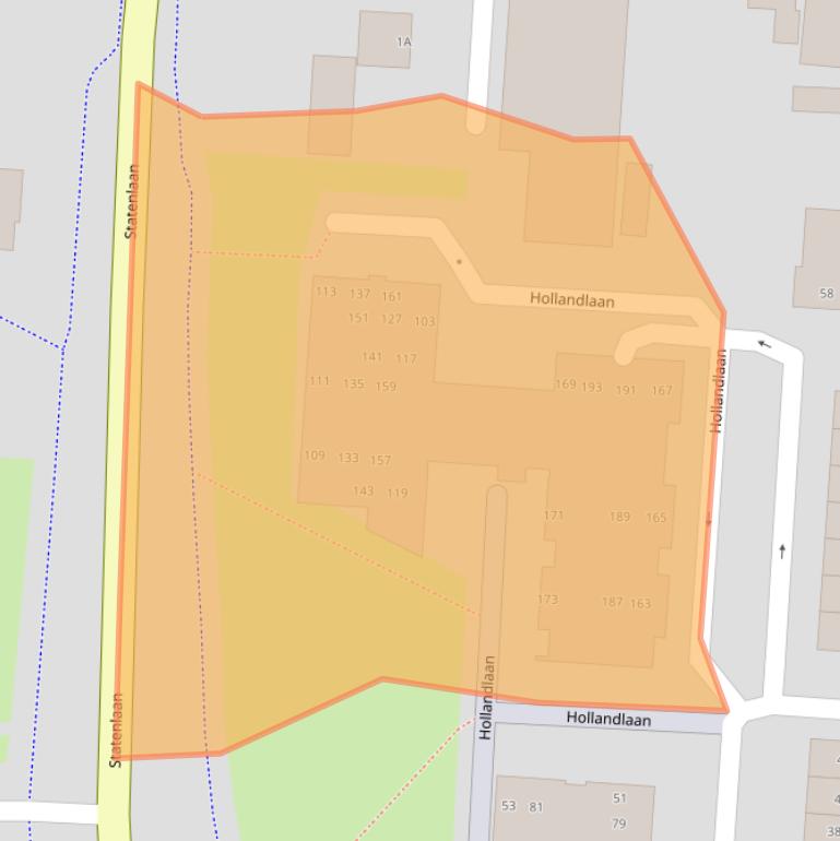 Kaart van postcodegebied 5152GE.