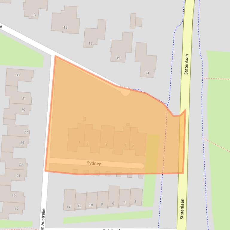 Kaart van postcodegebied 5152GH.