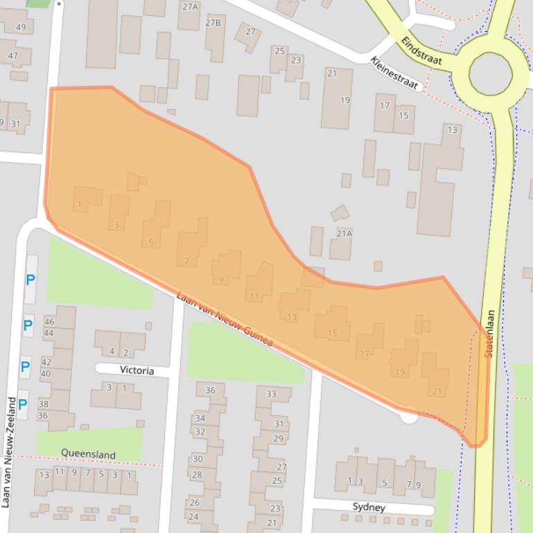 Kaart van postcodegebied 5152HA.