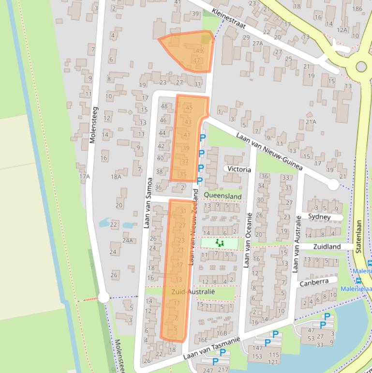 Kaart van postcodegebied 5152HH.