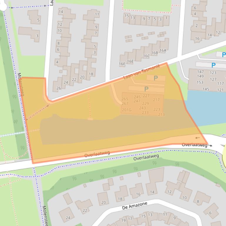 Kaart van postcodegebied 5152HW.