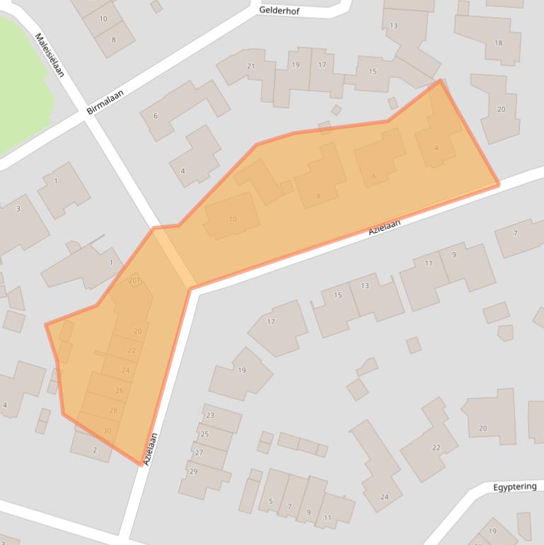 Kaart van postcodegebied 5152JC.