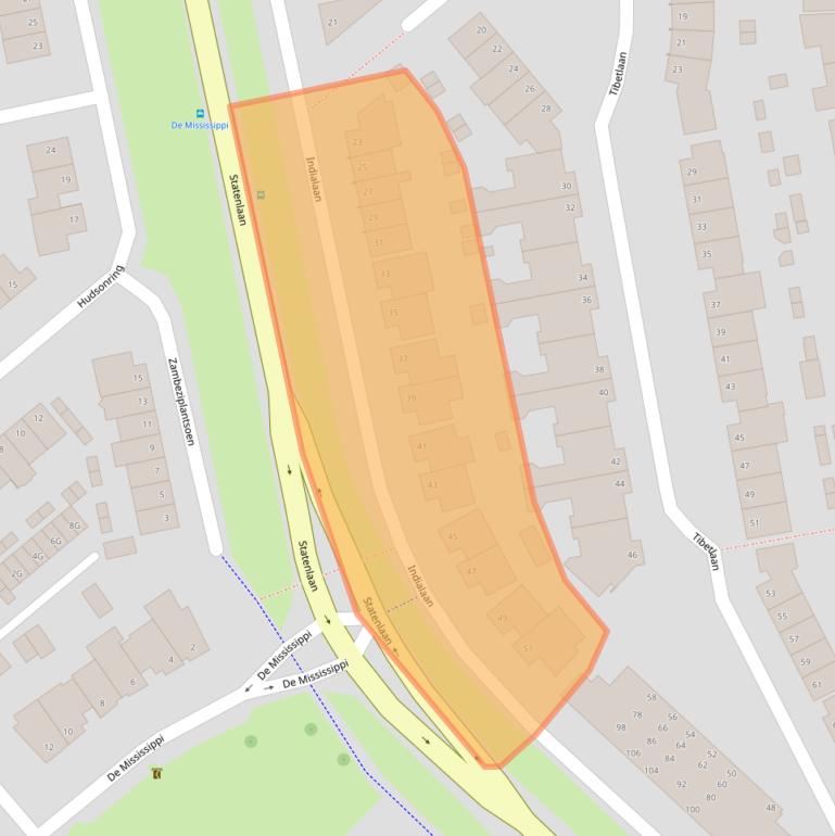 Kaart van postcodegebied 5152JL.