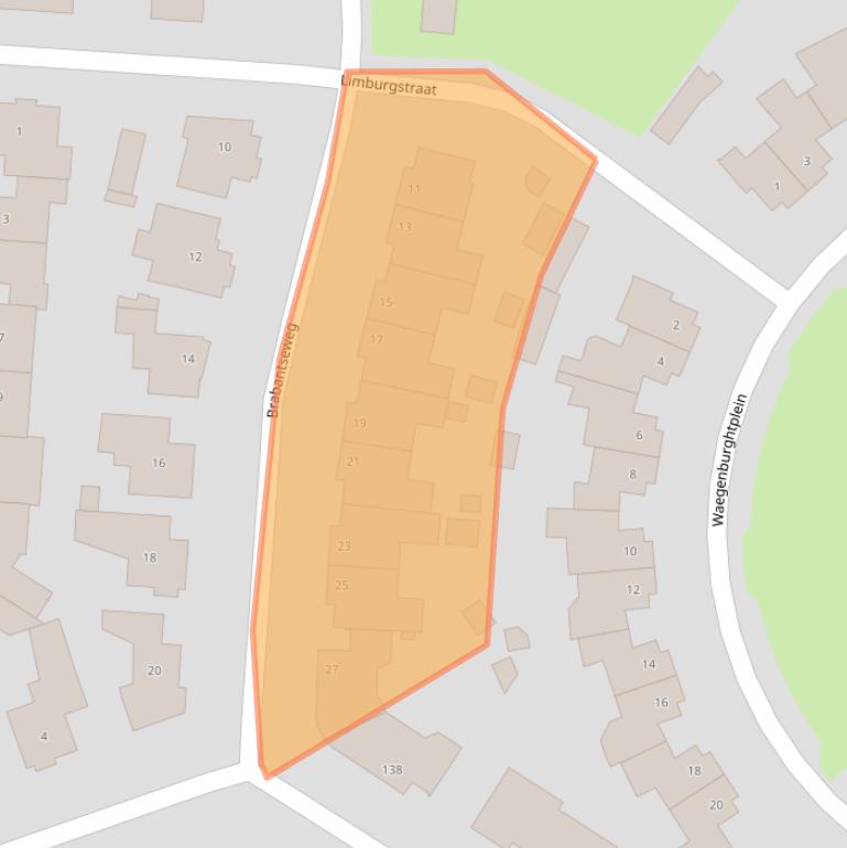 Kaart van postcodegebied 5152JM.