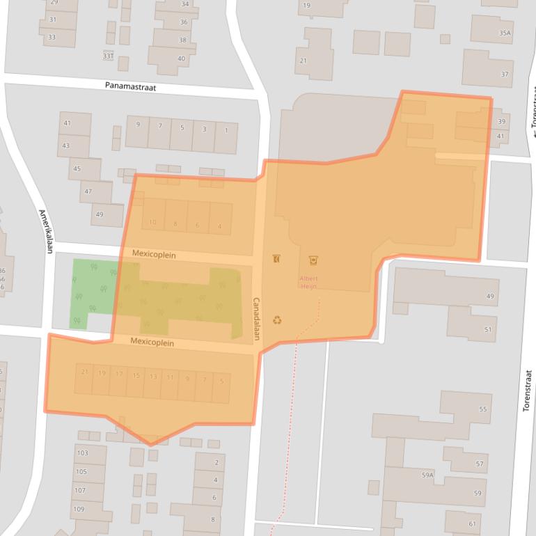 Kaart van postcodegebied 5152LC.