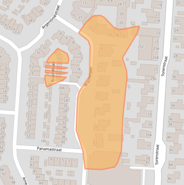Kaart van postcodegebied 5152LJ.