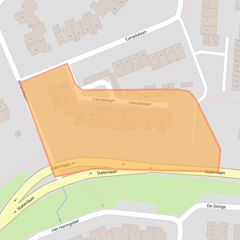 Kaart van postcodegebied 5152LL.