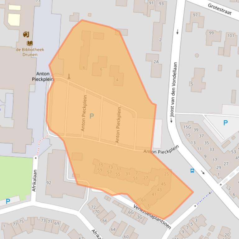 Kaart van postcodegebied 5152LX.