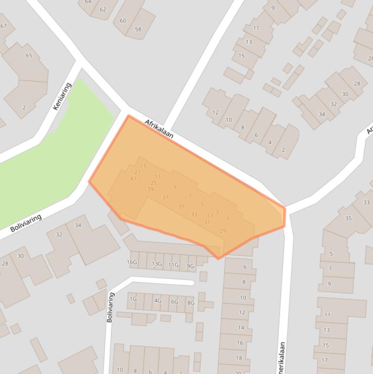 Kaart van postcodegebied 5152MA.