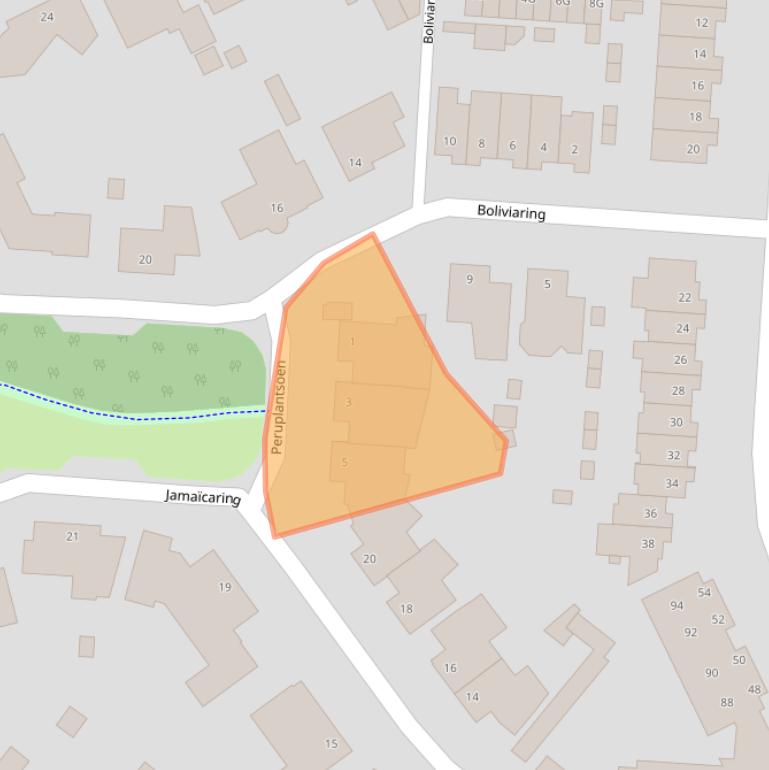 Kaart van postcodegebied 5152ML.