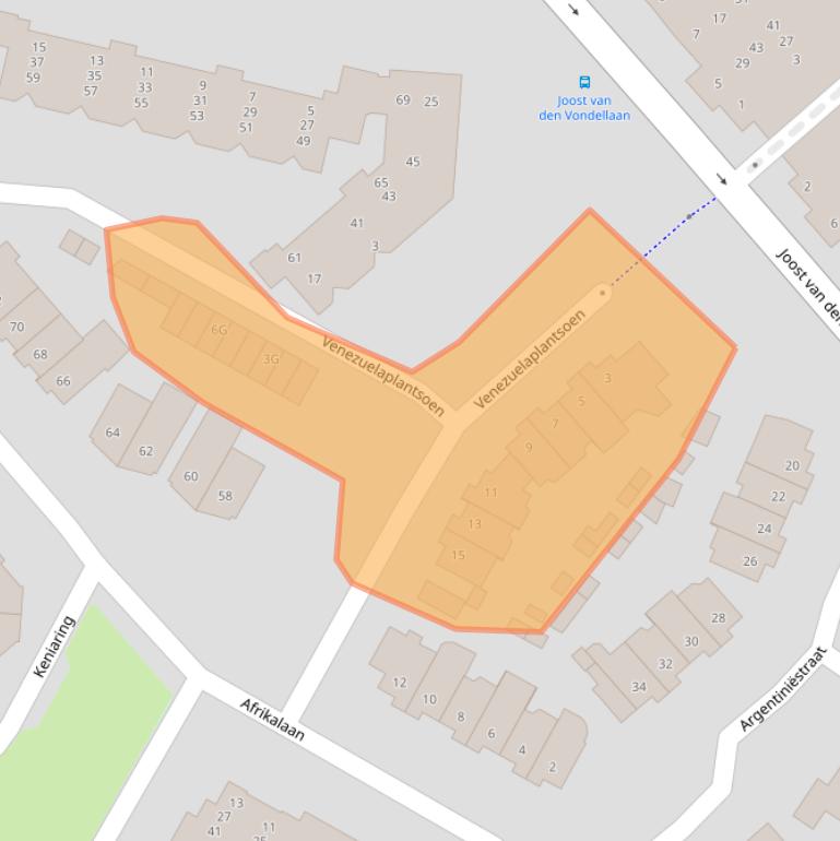 Kaart van postcodegebied 5152MN.