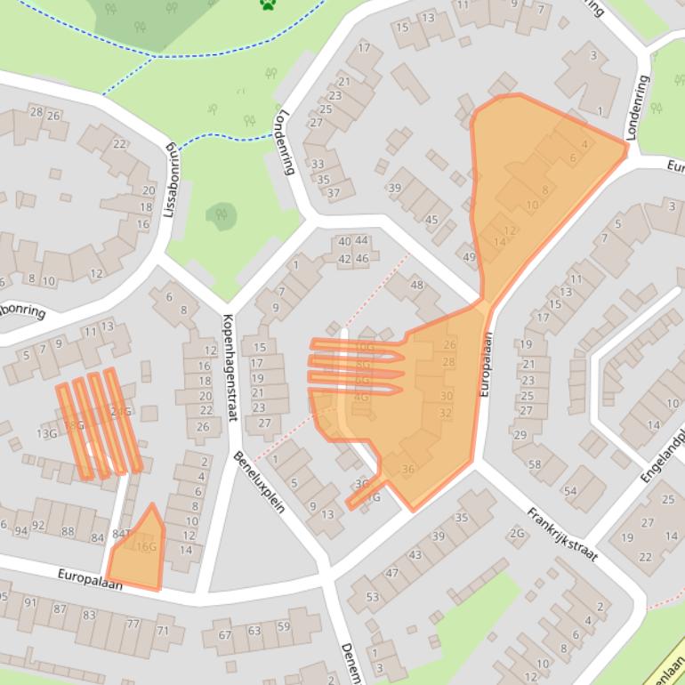 Kaart van postcodegebied 5152NA.